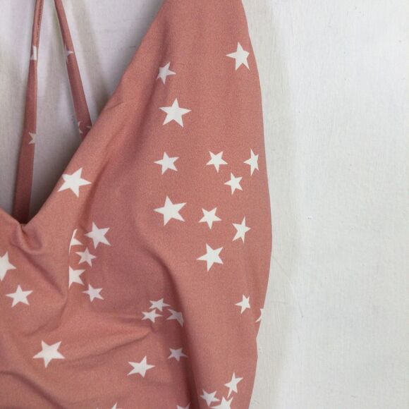 Wet Womens Aria One Piece Swimsuit Open Back Monokini Rose Stars Size S NWT - Picture 9 of 16